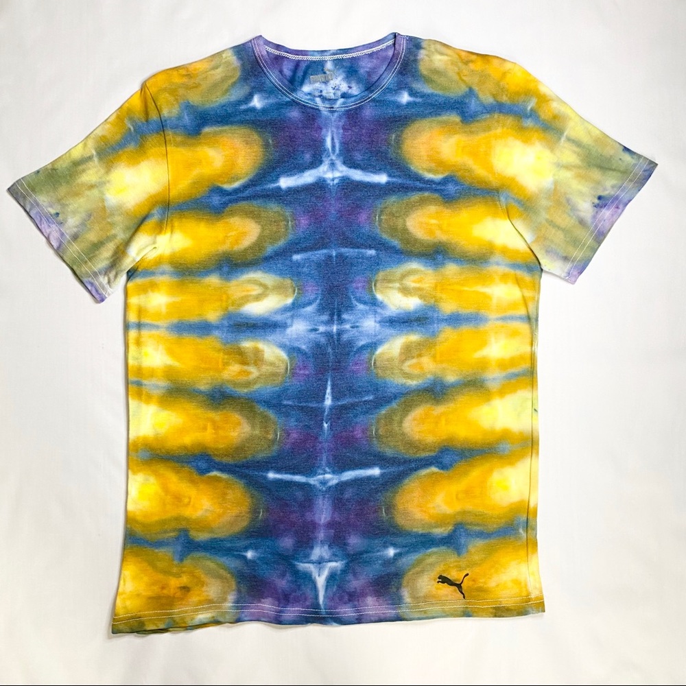 PUMA Customized & Handmade Tie Dye Tees - Ice Dye